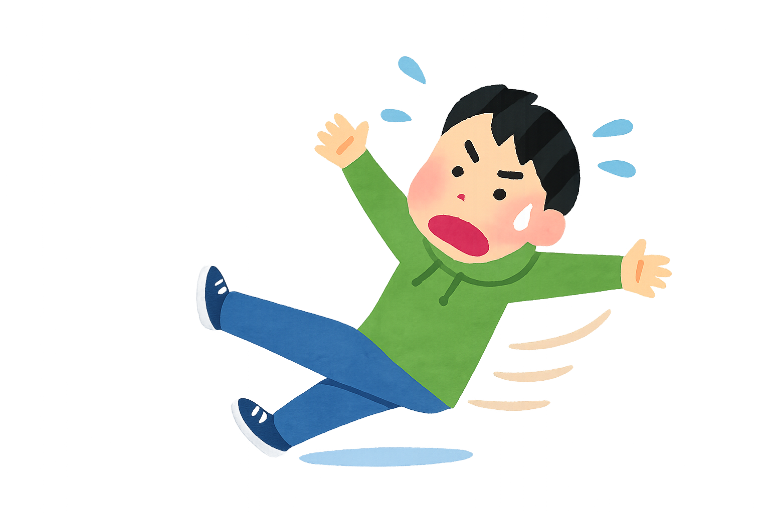 お墓参りで転倒に注意