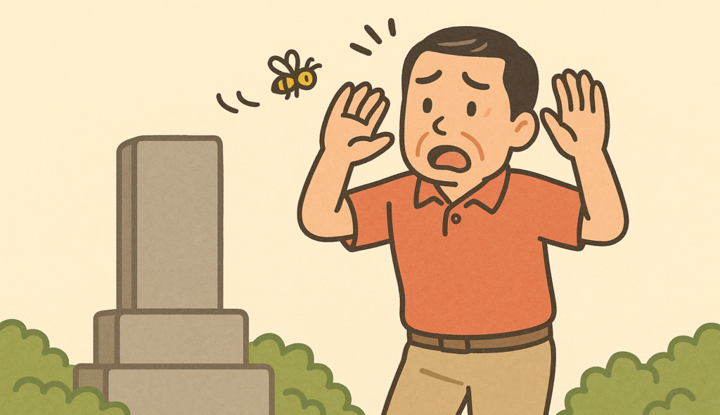 お墓の蜂対策｜巣ができやすい場所4つと予防を石材店が解説